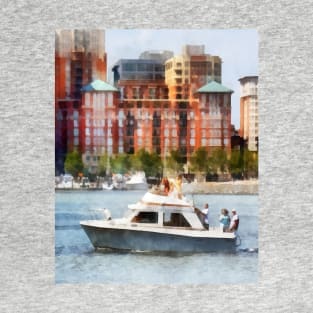 Baltimore MD - Cabin Cruiser by Baltimore Skyline T-Shirt